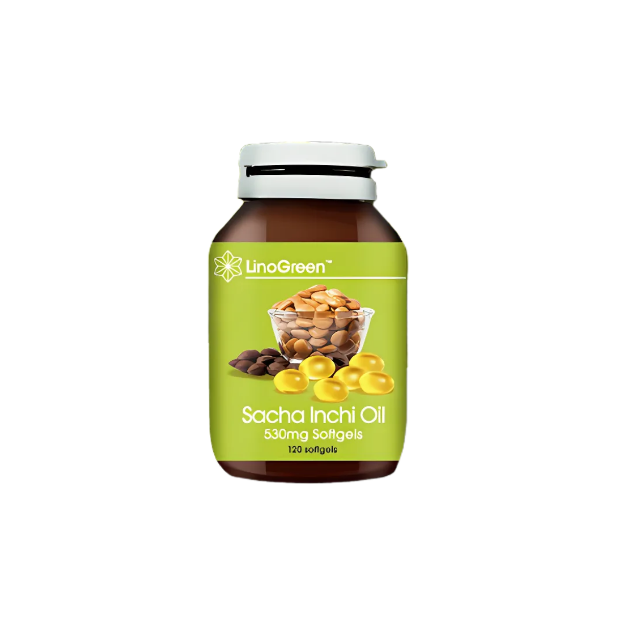 LinoGreen Sacha Inchi Oil 530mg Softgels