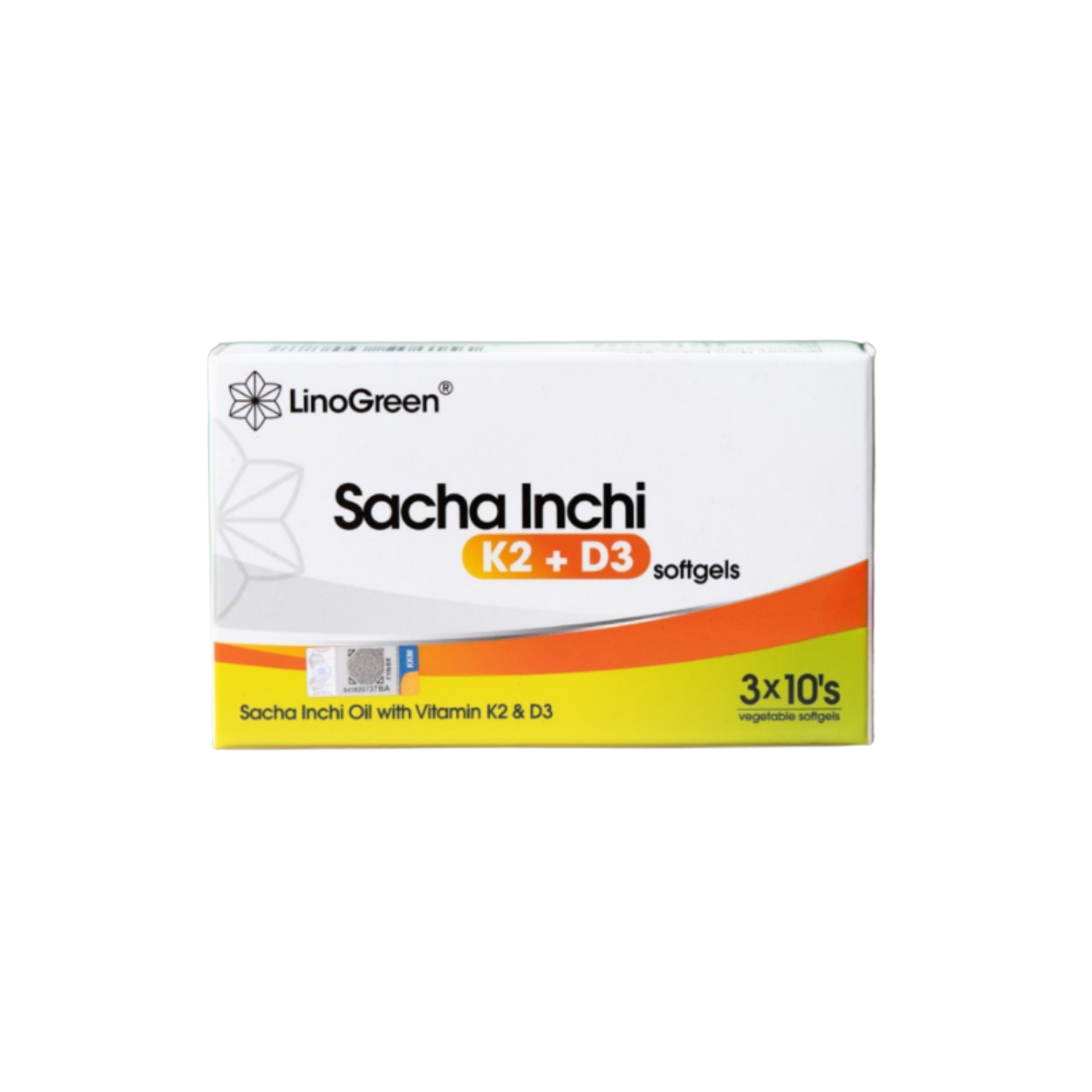 LinoGreen Sacha Inchi K2 + D3 Softgels
